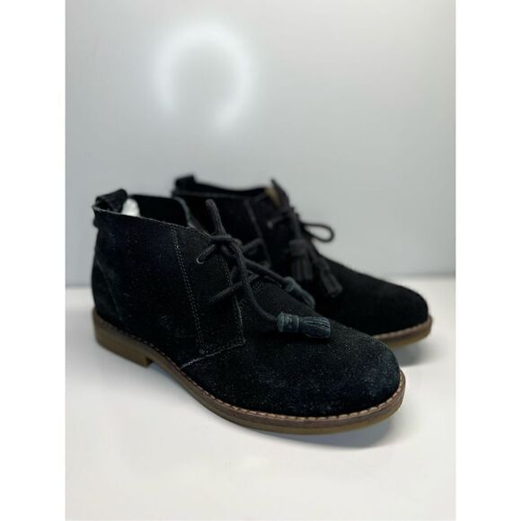Hush Puppies Boots Womens Medium Moyen Ankle Chukka Suede Boots Size 6 (H4) - Picture 1 of 12